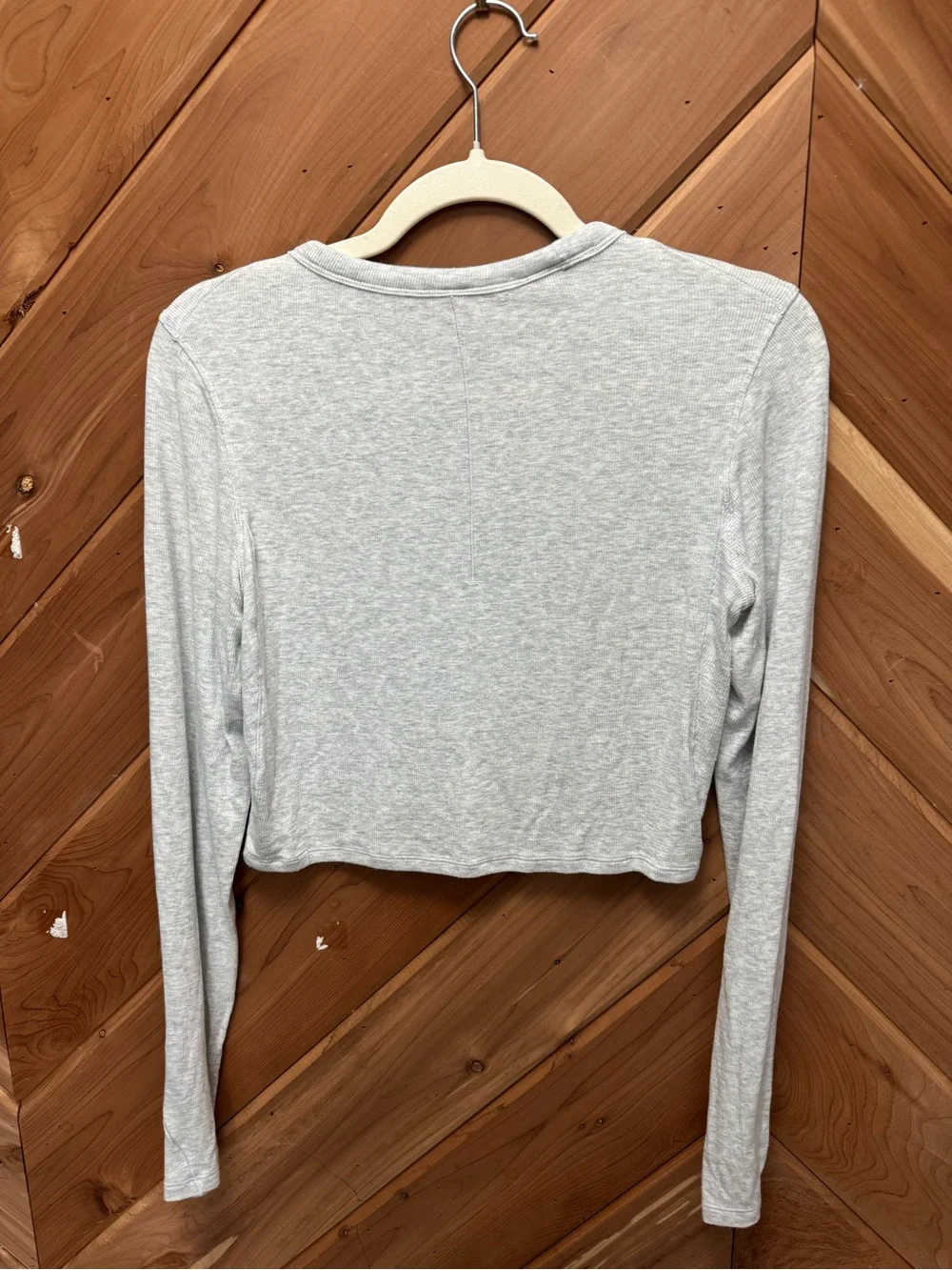 Lululemon Hold Tight Longsleeve Cropped Gray Size 10